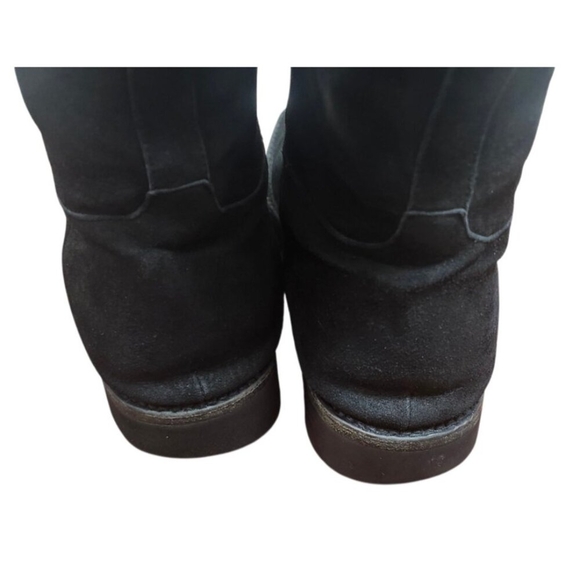 Gravati Black Suede Knee High Boots Vibram Gumlite Sole Classic Riding Style 9M - Picture 9 of 16